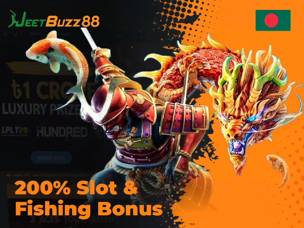 200% slot and fishing bonus