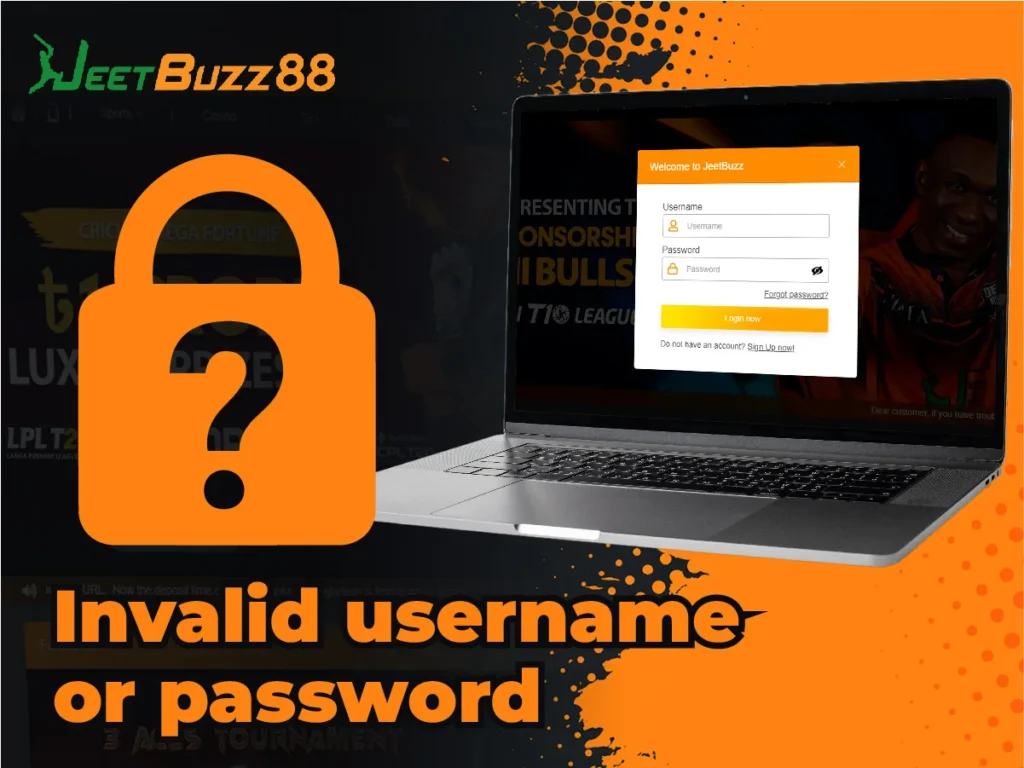 Invalid data to login